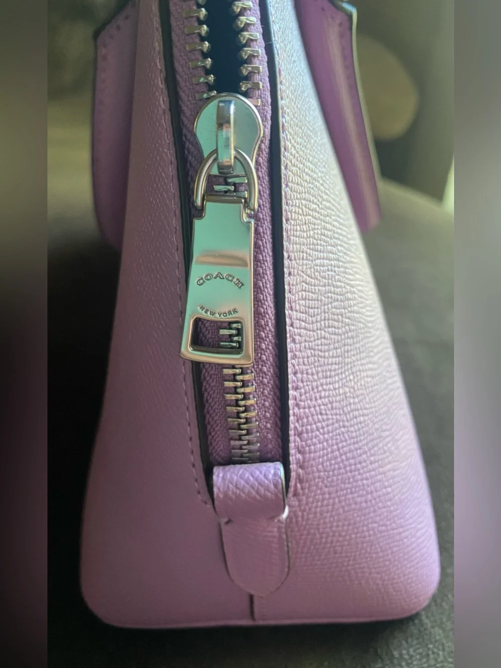 Purple coach bag